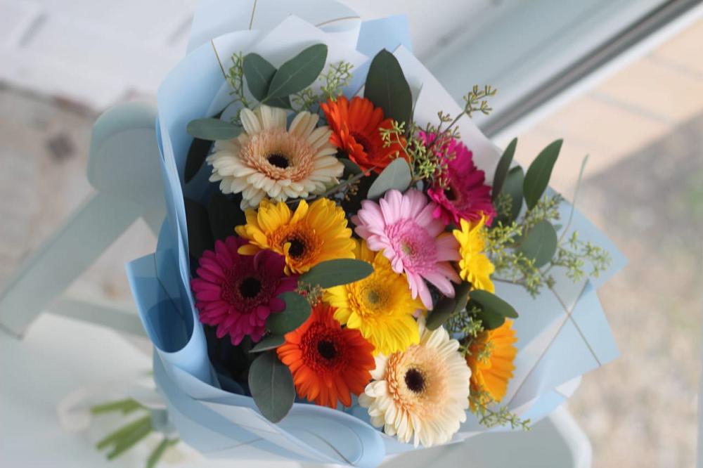 Букет цветов из: Герберы в Зимней Ставке