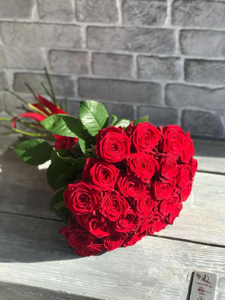 Букет Красные розы Фридом в Зимней Ставке