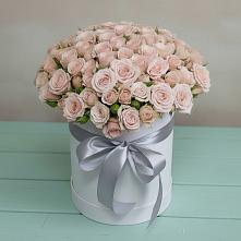 Цветочная композиция из Розы в шляпной коробке #REPLACE_PRED# Зимней Ставке