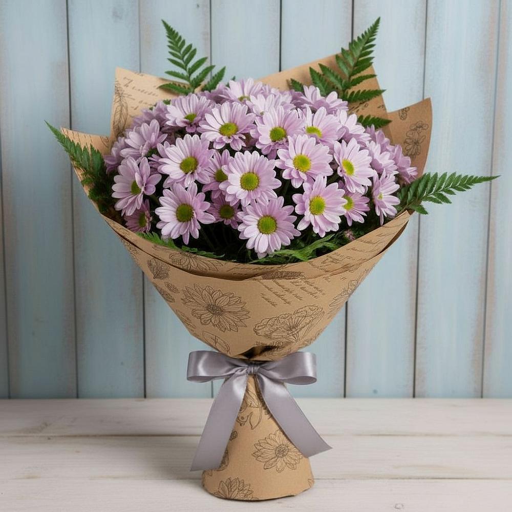 Букет цветов из: Хризантемы в Зимней Ставке