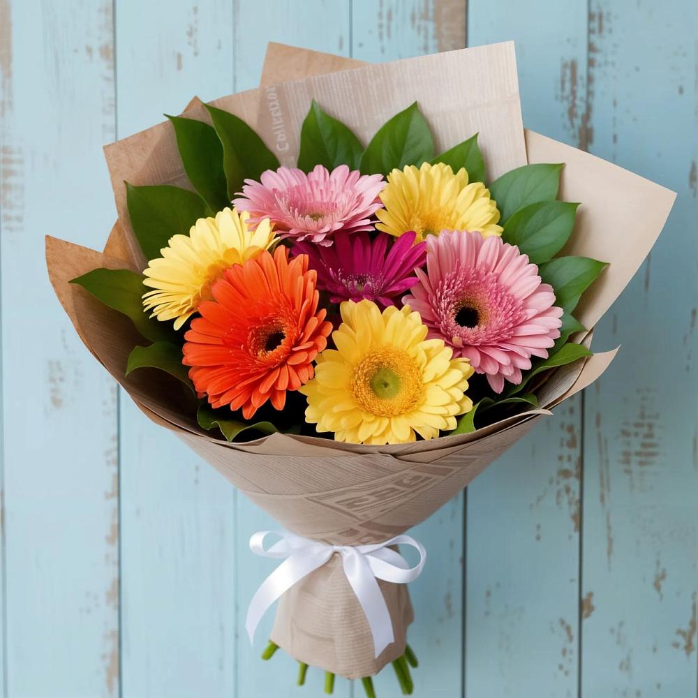 Букет цветов из: Герберы в Зимней Ставке