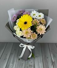 Букет цветов из:  Розы, Герберы и Хризантемы в Зимней Ставке