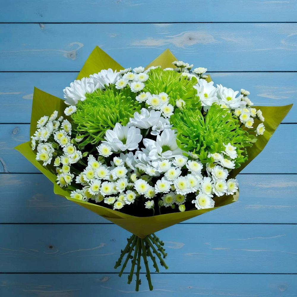 Букет цветов из: Хризантемы в Зимней Ставке