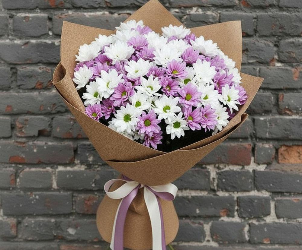 Букет цветов из: Хризантемы в Зимней Ставке