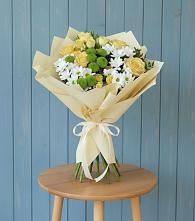 Букет цветов из:  Хризантемы и Розы #REPLACE_PRED# Зимней Ставке