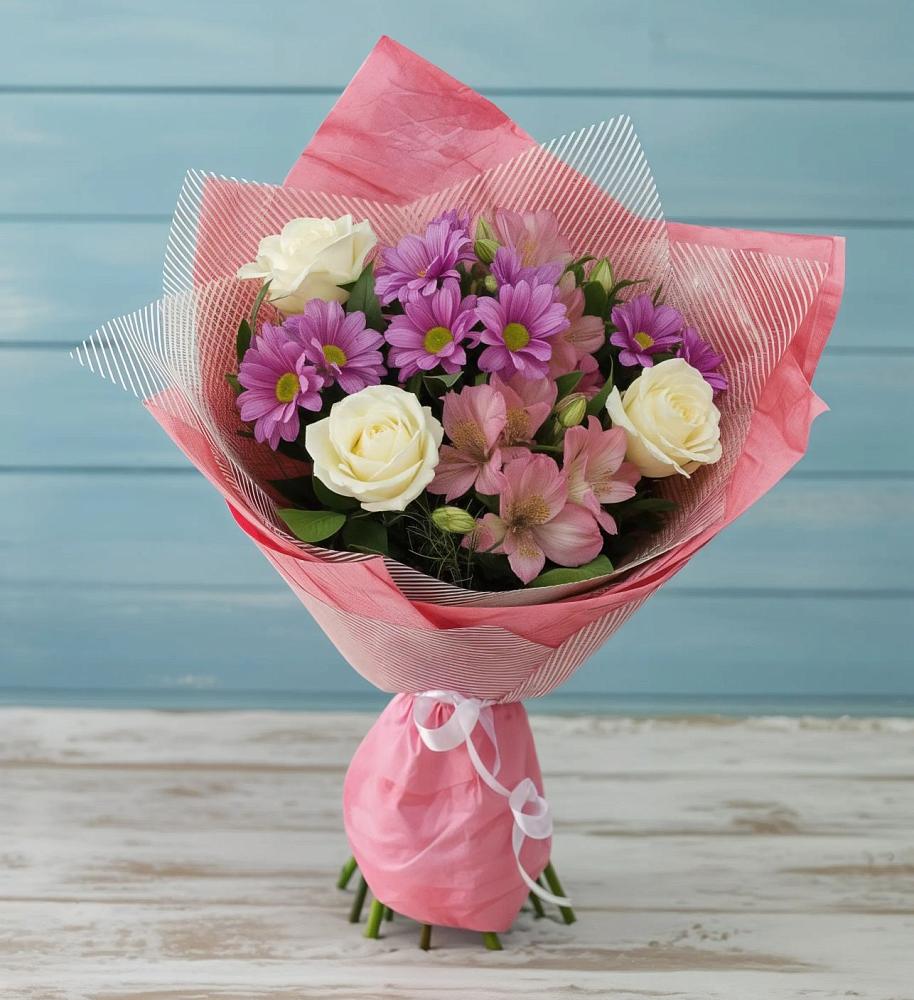 Букет цветов из: Герберы в Зимней Ставке