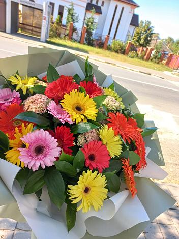 Букет цветов из: Герберы в Зимней Ставке